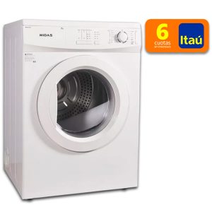 Secarropas Midas 7 kg MD-SE7Q6 Automático Carga Frontal Blanco.