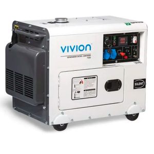 Generador VIVION Diesel Monofásico 7.5 Kva Cabinado 25a