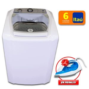 LAVARROPAS GOODWEATHER 12KG FLORENCE + PLANCHA ELECTROLUX AZUL SIV12