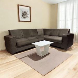 SOFA SAN JUAN ESQUINERO MARRÓN - JUEGO DE LIVING