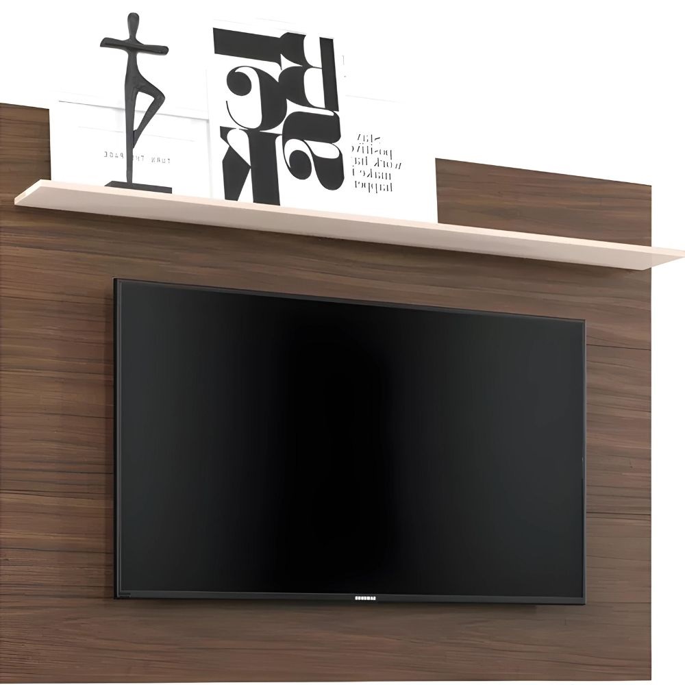 Panel Maia para TV de Hasta 55" Nogueira Off White
