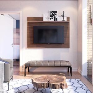 Panel Maia para TV de Hasta 55" Nogueira Off White