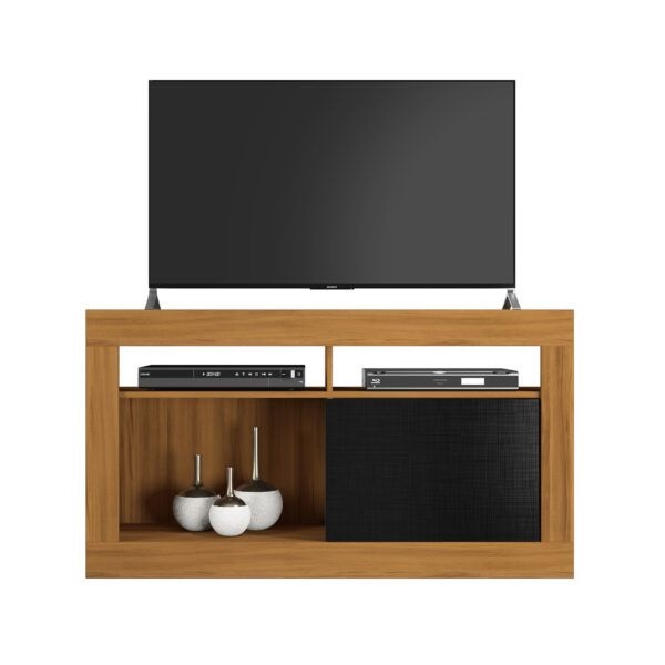 RACK BANCADA PARA TV DE HASTA 50" FREIJO NEGRO.