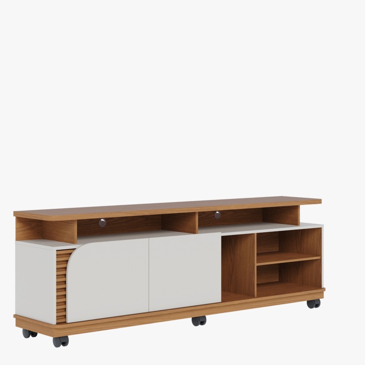 RACK BANCADA PARA TV DE HASTA 70" FREIJO OFFW